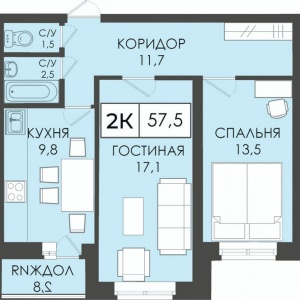2-к квартира, Пролетарская 271/5 корп. 2