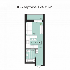 1-к квартира, Зорге 165